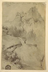 Entwurf, Nesmith Fall, Lake Wellington, Colorado, 18. Juni 1892